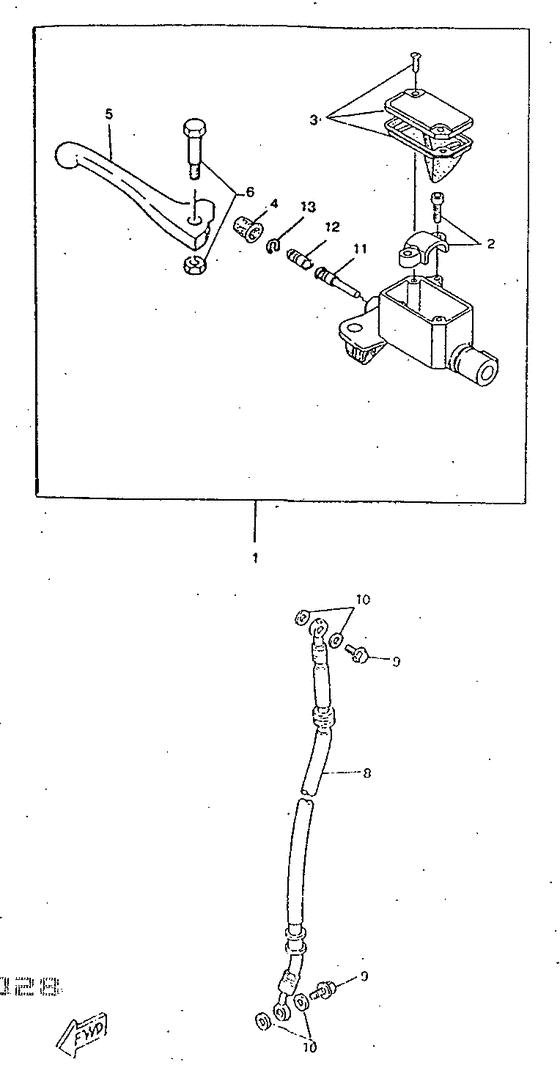 Front master cylinder