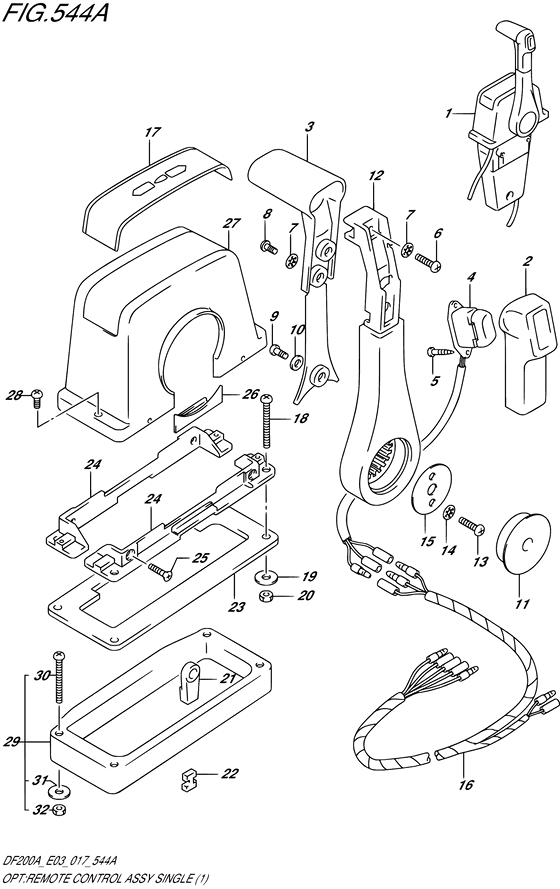 Opt:remote control assy single