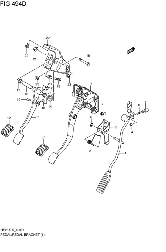 pedal / pedal bracket