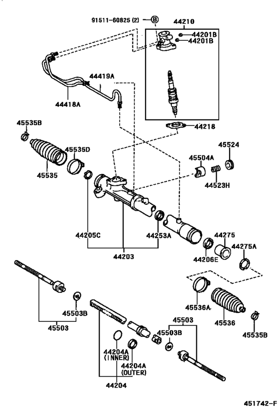Front Steering Gear & Link
