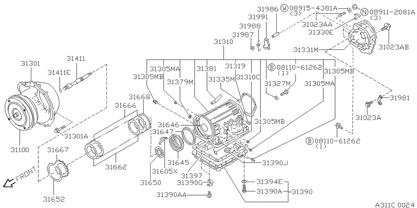 Torque converter,housing & case