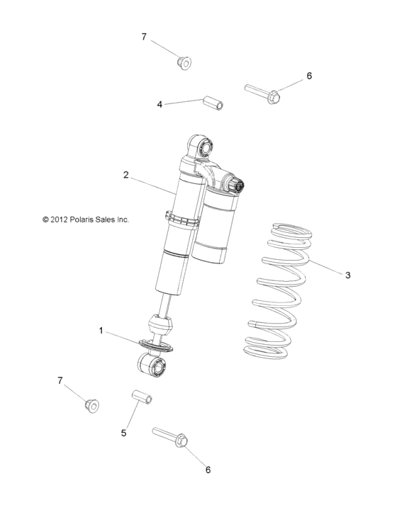Suspension, Shock, Front, Mounting