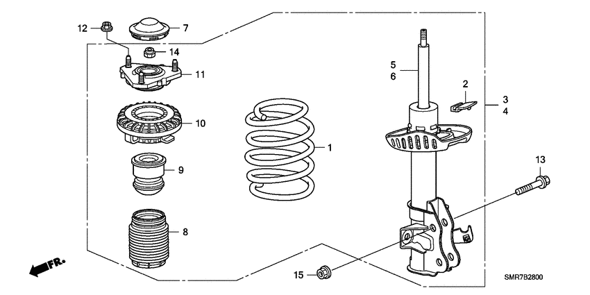Front shock absorber