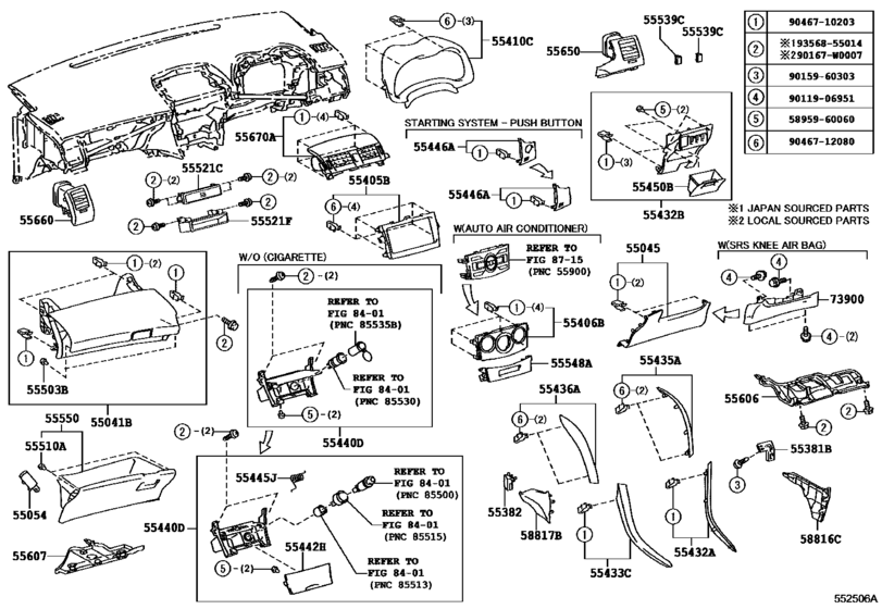 Instrument Panel & Glove Compartment