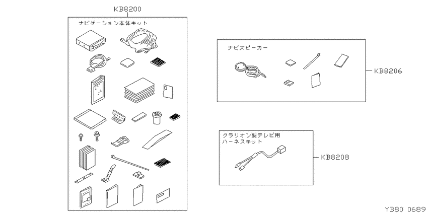 stereo, TV, navigator