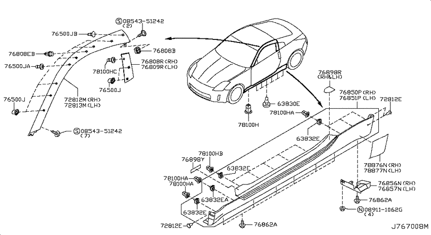 Body side fitting