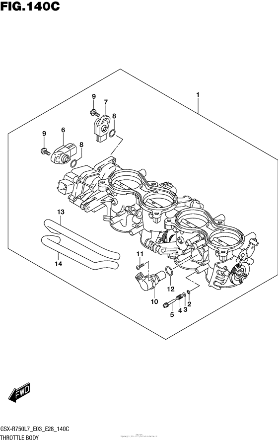 Throttle Body (Gsx-R750L7 E33)