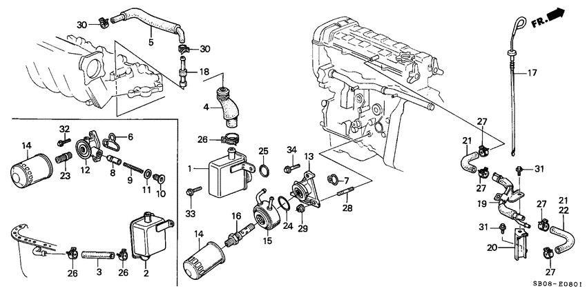 Breather chamber/ oil filter