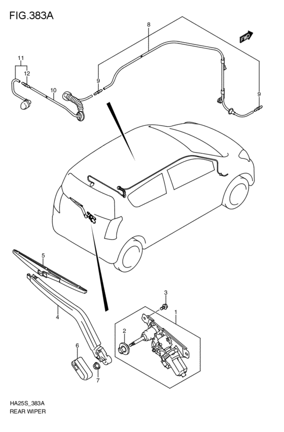rear wind windshield wiper