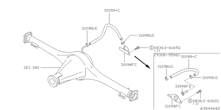 Breather piping     (for fr unit)
