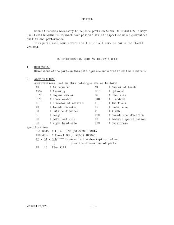 Catalog preface