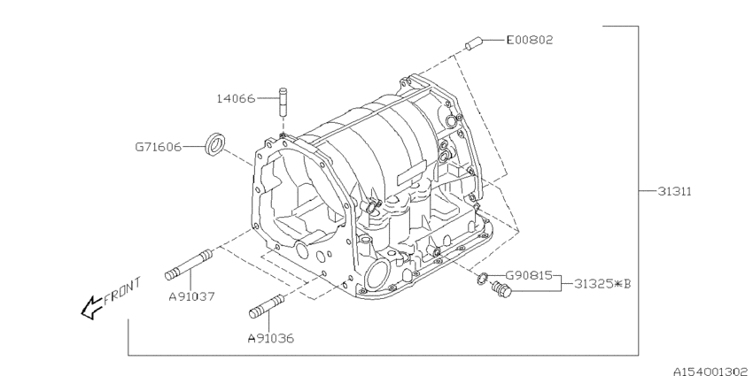 At, transmission case