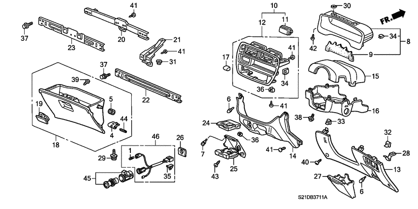 Instrument panel garnish