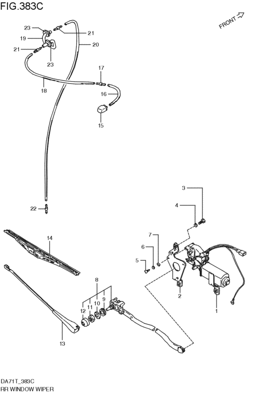 rear wind windshield wiper