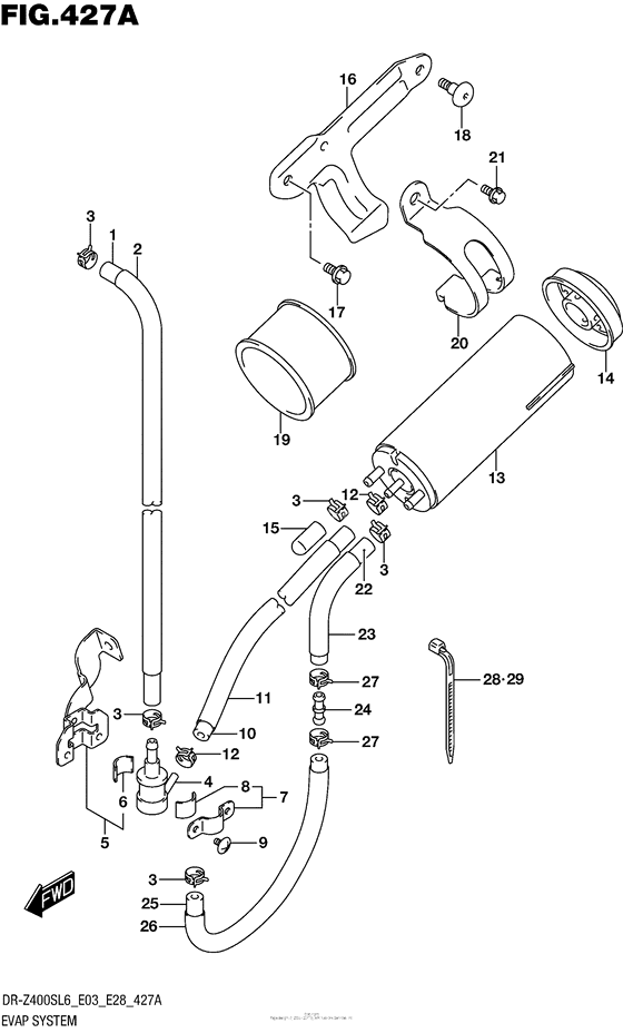 Evap System (Dr-Z400Sl6 E33)
