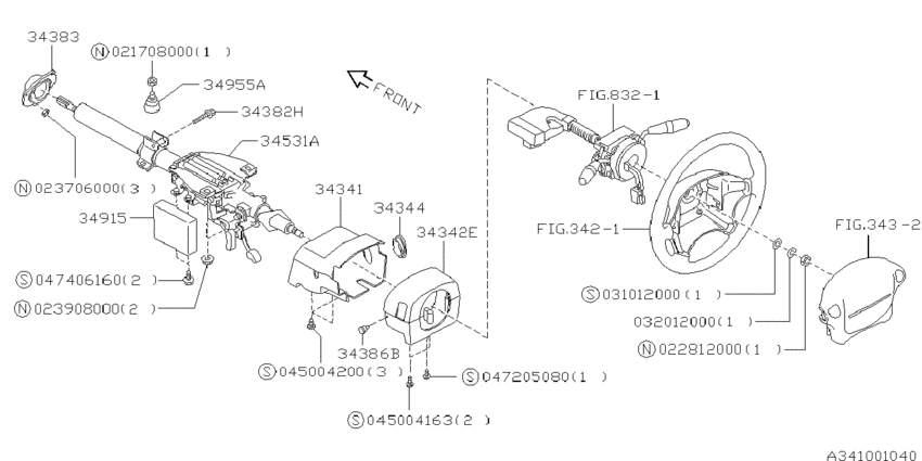 Steering column