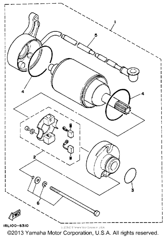 Starting motor