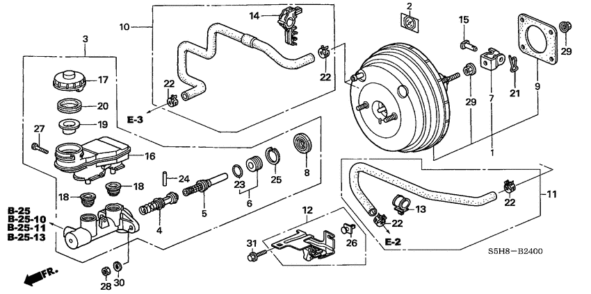 Brake master cylinder/ master power