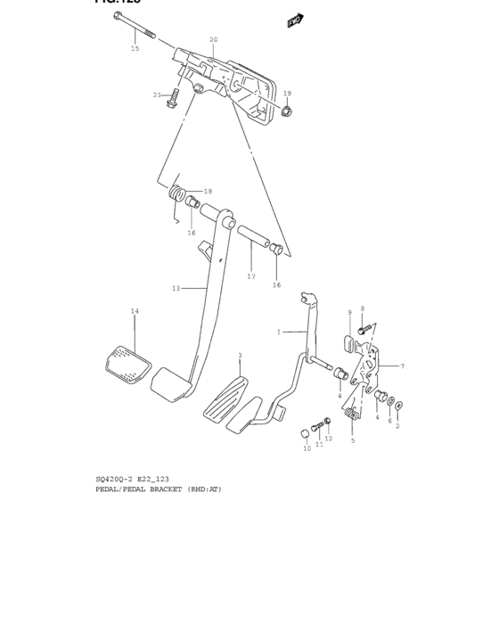 Pedal and pedal bracket