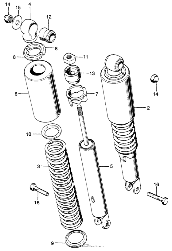Rear shock absorber