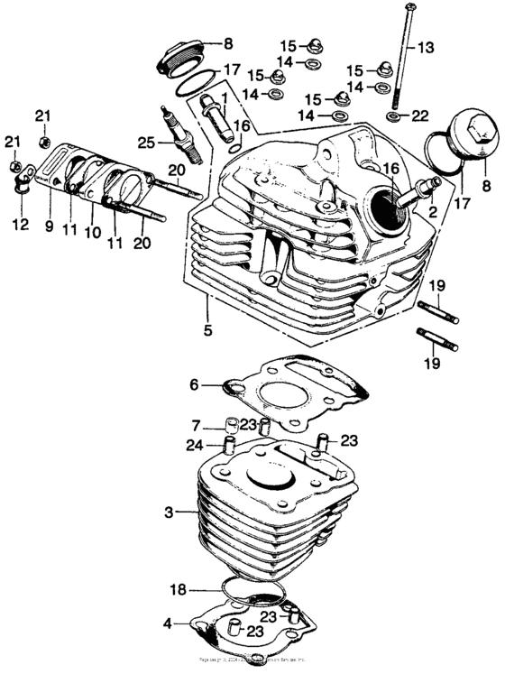 Cylinder + cylinder head