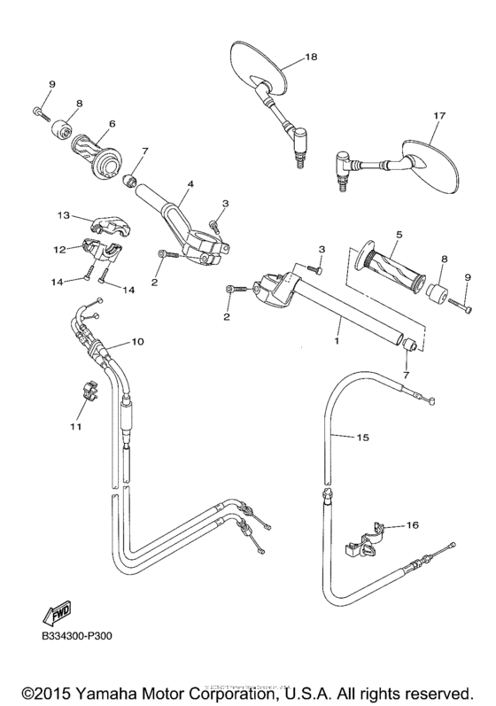 Steering handle & cable