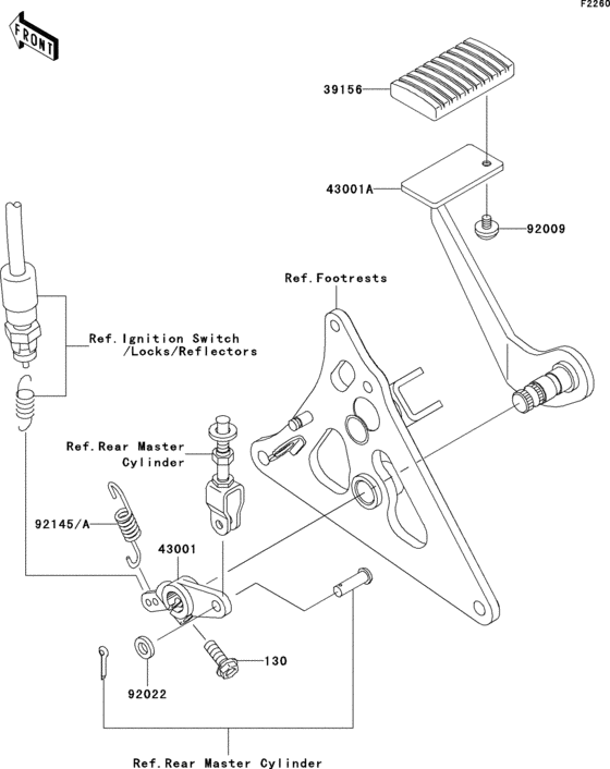 Brake pedal/torque link