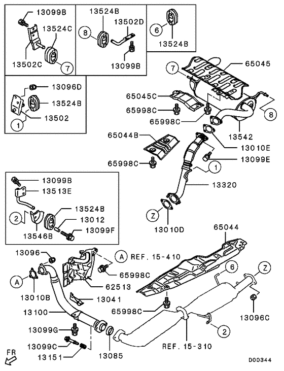 Exhaust pipe & muffler