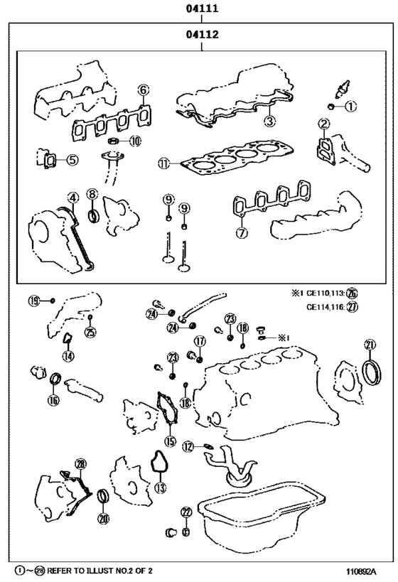 Engine Overhaul Gasket Kit