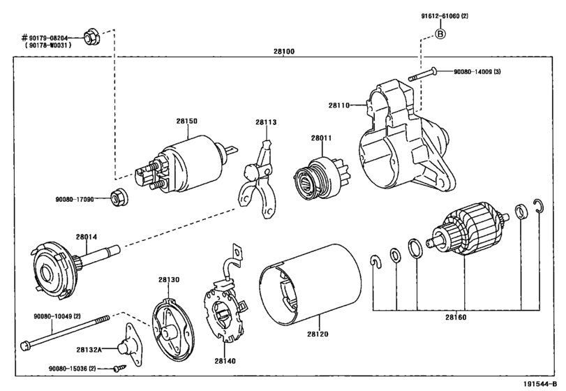 2007 Toyota Corolla Starter Replacement Cost Starter for 2002 - 2007 Toyota COROLLA ZZE120 | Europe sales region