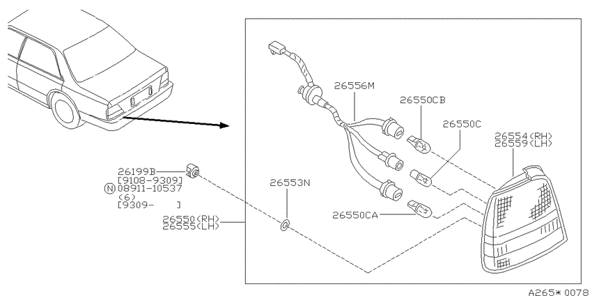 Rear combination lamp