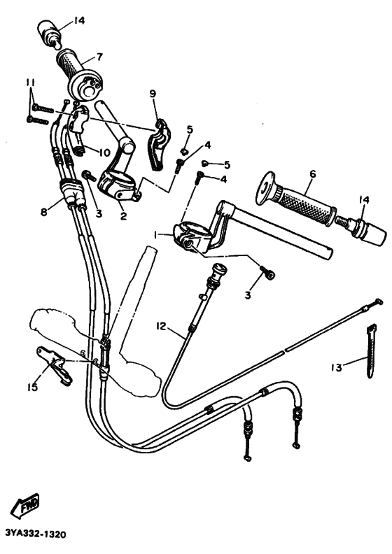Steering handle & cable