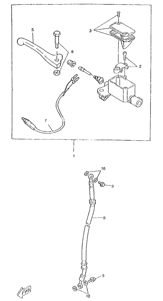 Front master cylinder