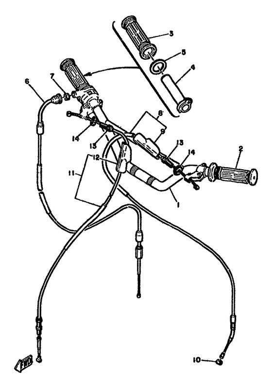 Handlebar. cable