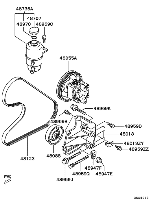 Power steering oil pump