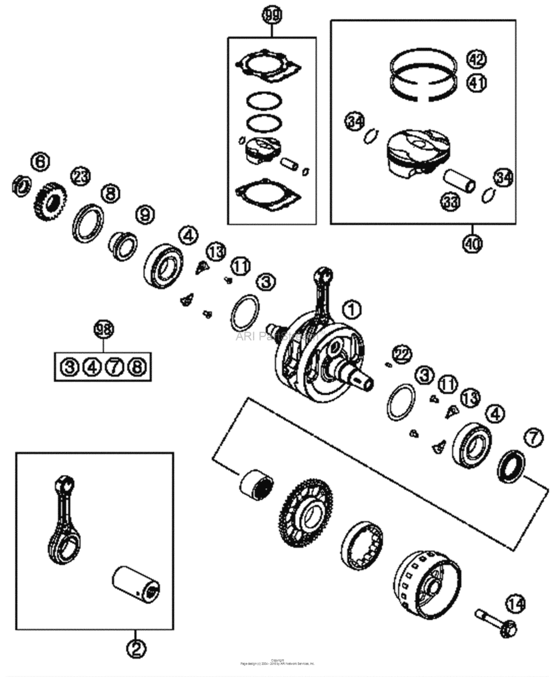 Crankshaft, Piston
