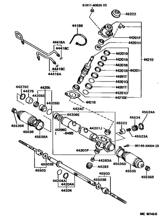 Front Steering Gear & Link