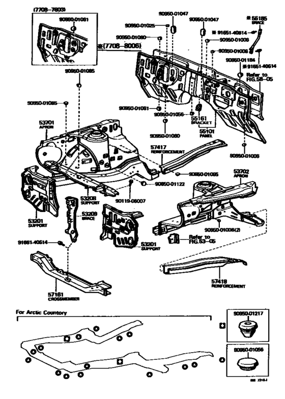 Front Fender Apron & Dash Panel