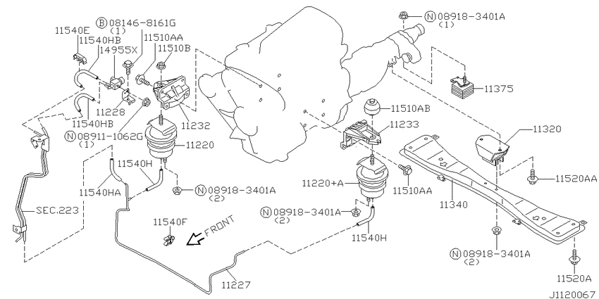 Engine & transmission   mounting