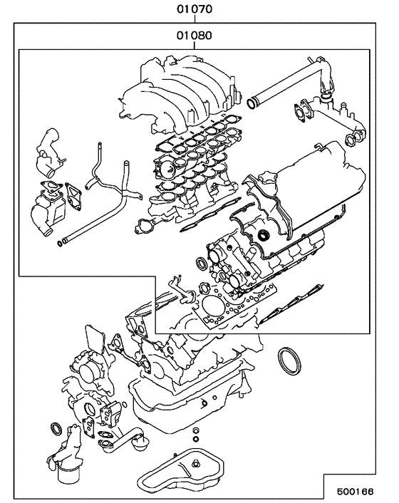 Engine overhaul gasket kit