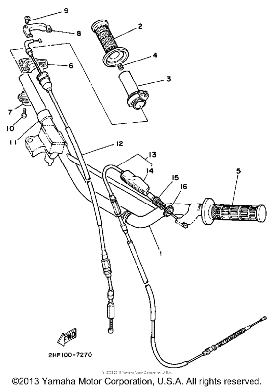 Handlebar - cable