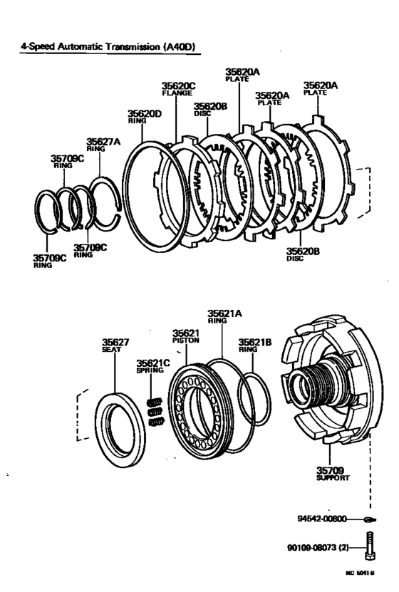 Center Support & Planetary Sun Gear (Atm)