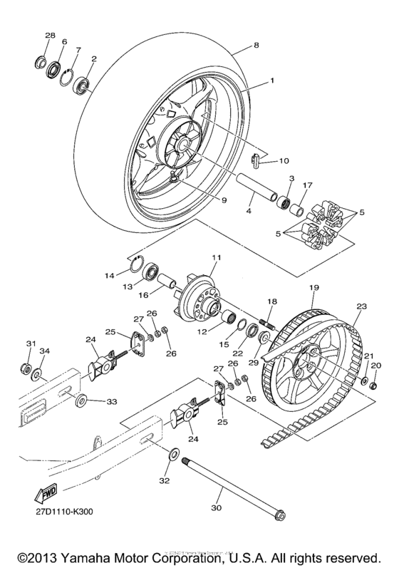 Rear wheel