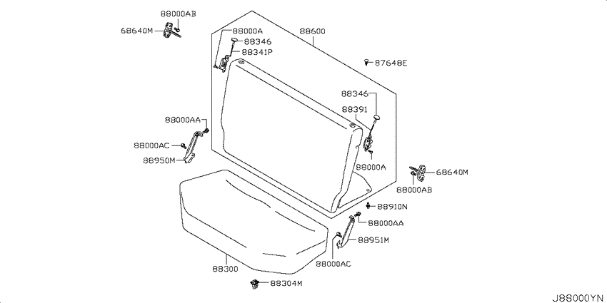 Rear seat
