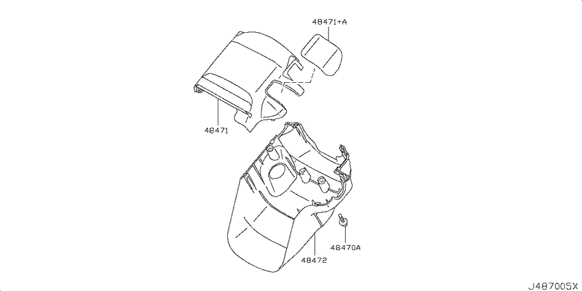 Steering column shell cover