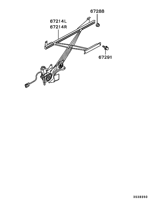 Front door window regulator