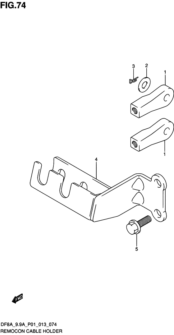 Remocon cable holder