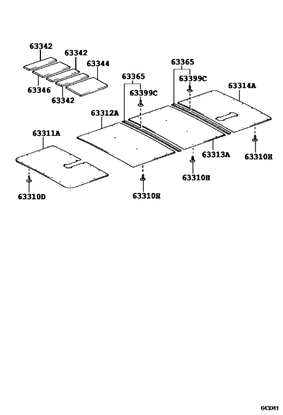 Roof Headlining & Silencer Pad