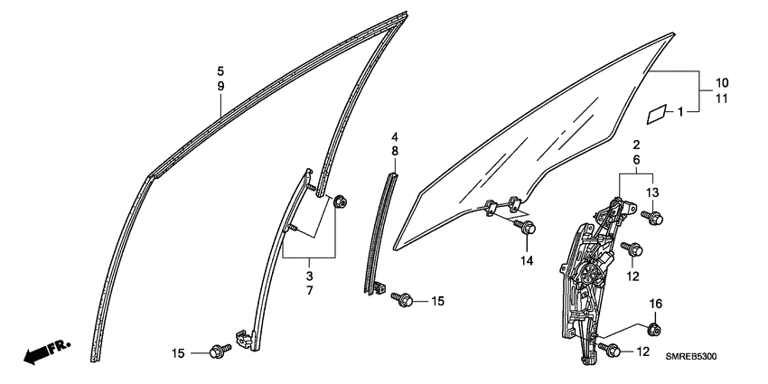 Door windows/regulator