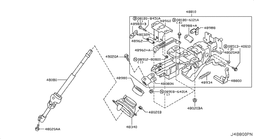 Steering column